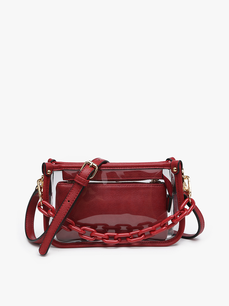 Clear Crossbody w/ Chain