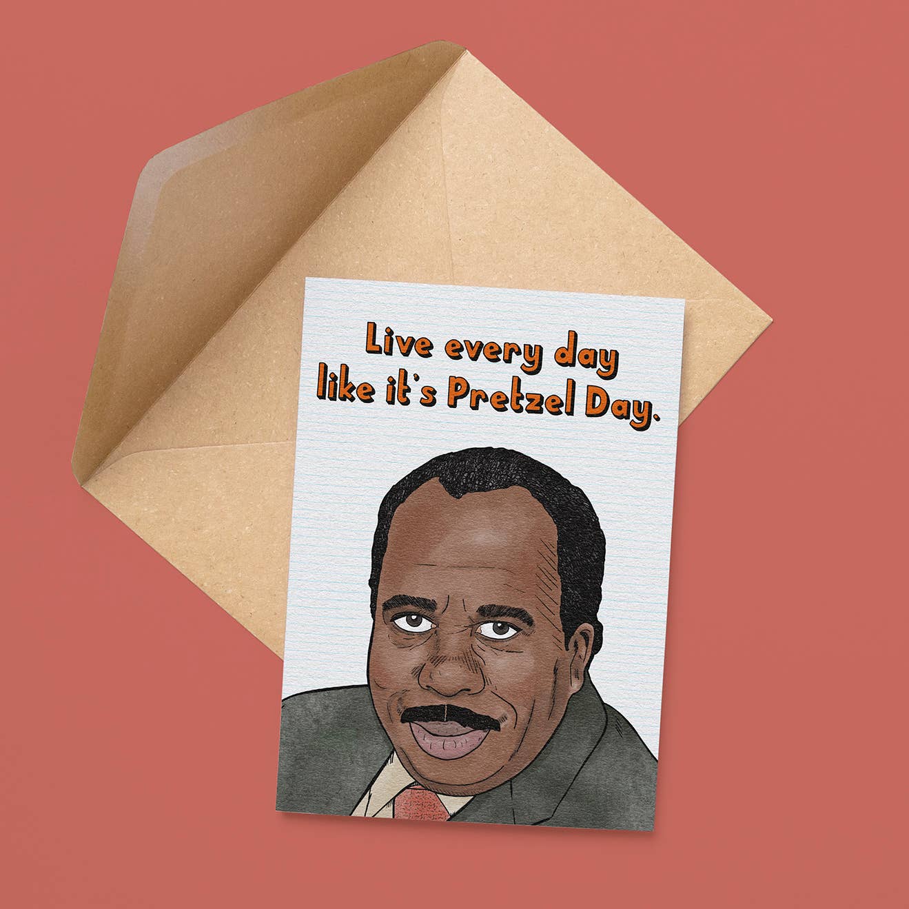 Pretzel Day Card