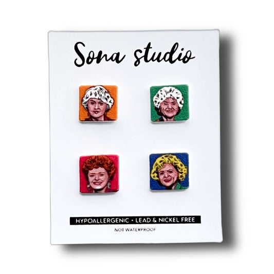 Artsy Golden Girls Earrings