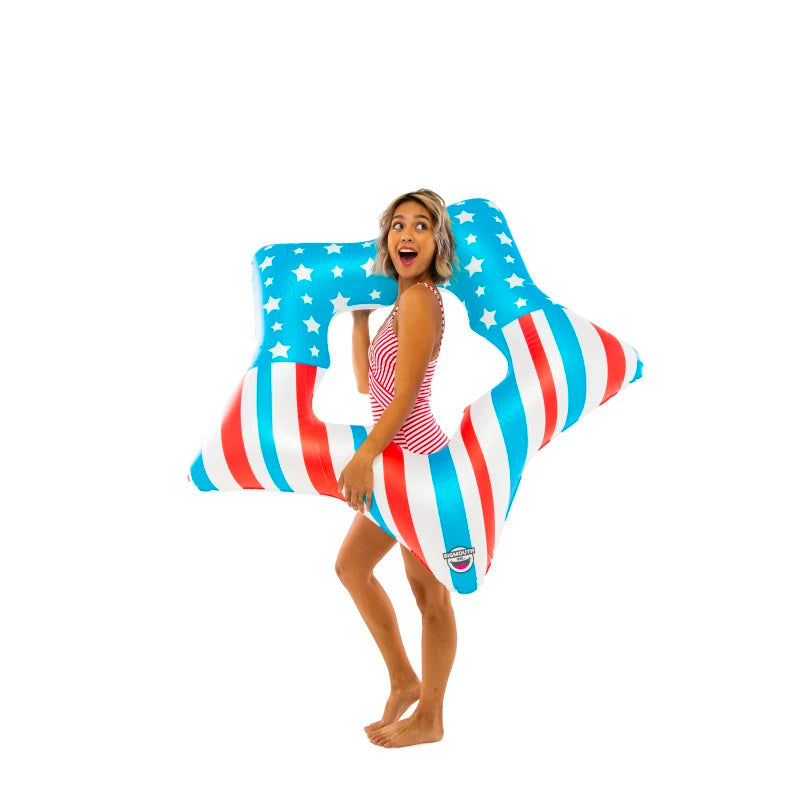 Giant Patriotic Star Pool Float