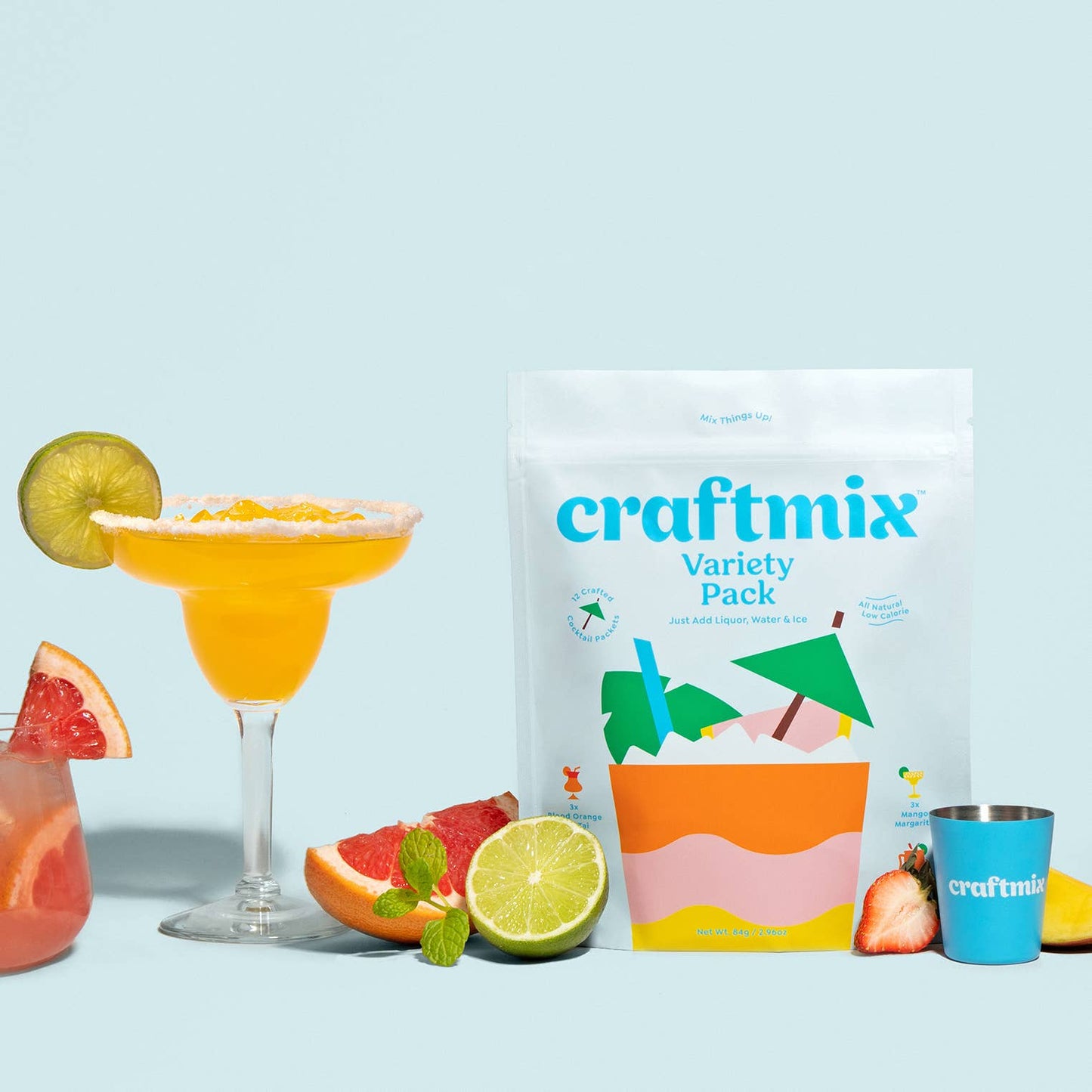 Craftmix - Variety Pack Cocktail Mixers - 12 Servings Multipack