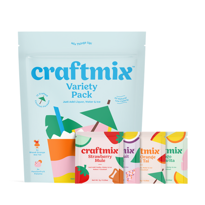 Craftmix - Variety Pack Cocktail Mixers - 12 Servings Multipack