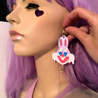 Melty Bugs Bunny Ice Cream Earrings