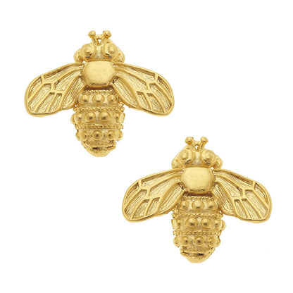 Gold Bee Studs