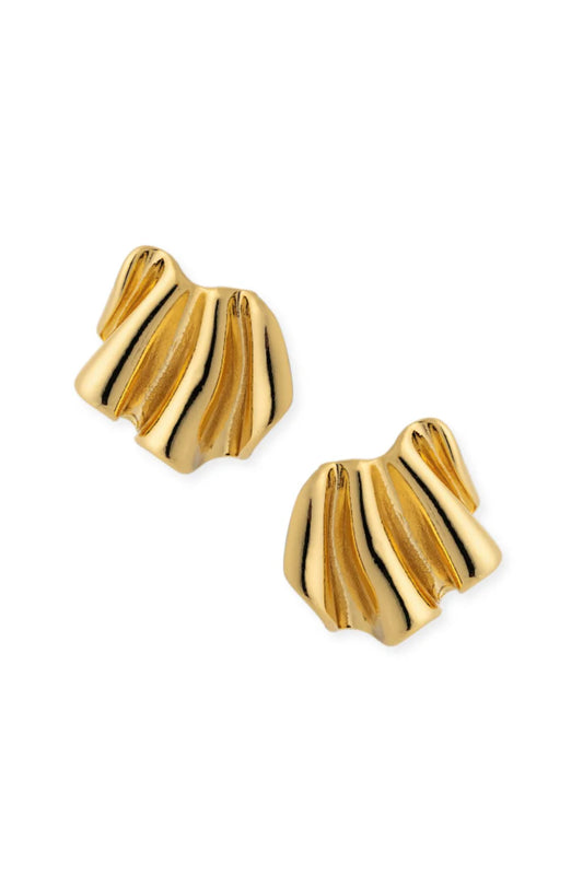 Wrinkle in Time Studs - Gold