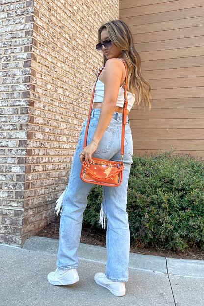 Clear Crossbody w/ Chain