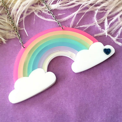 Frosted Rainbow Necklace