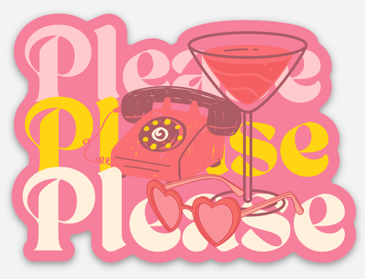 Please Please Please  Sticker (Sabrina Carpenter)