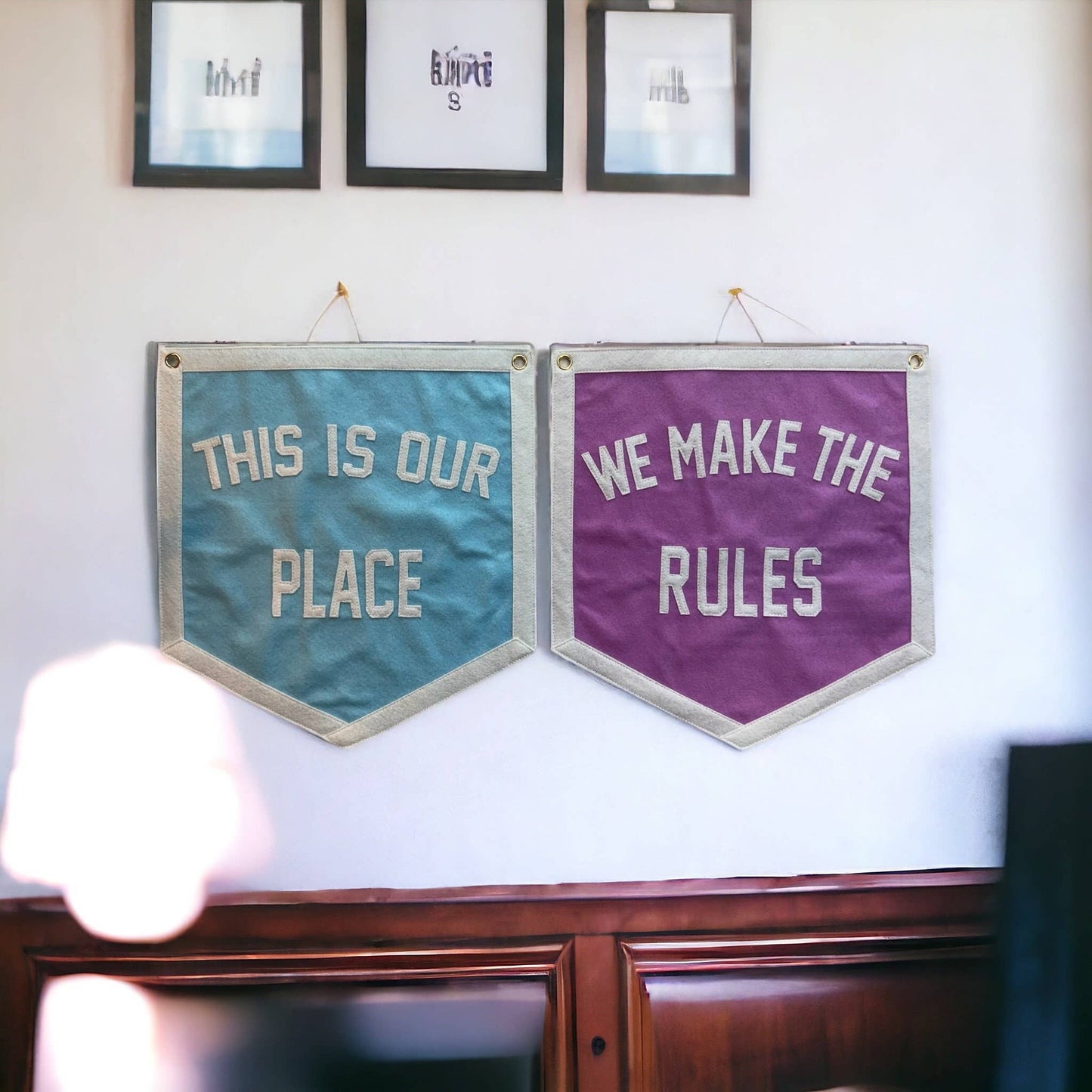 We Make The Rules Wall Pennant