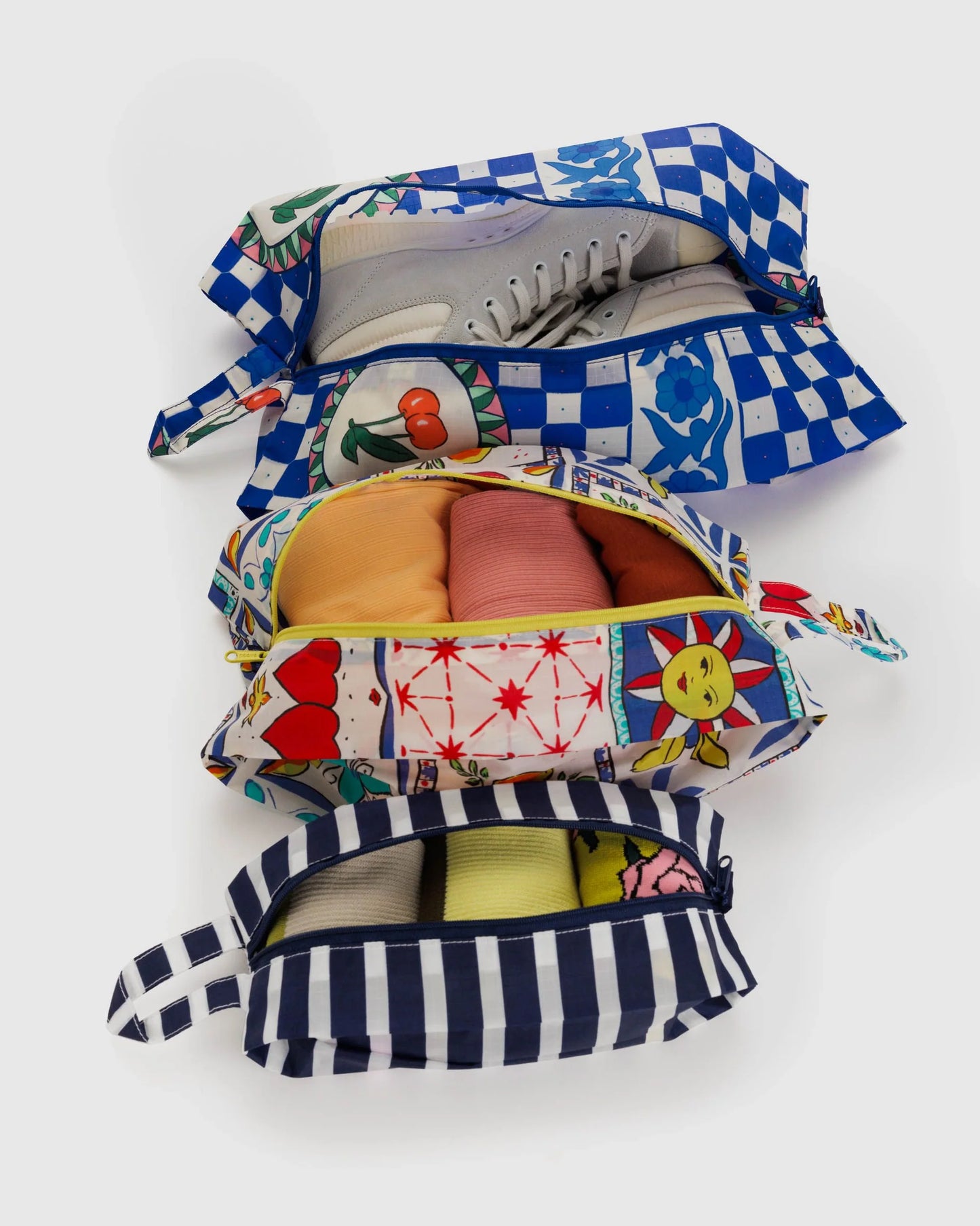 Baggu 3D Zip Set - Vacation Tiles