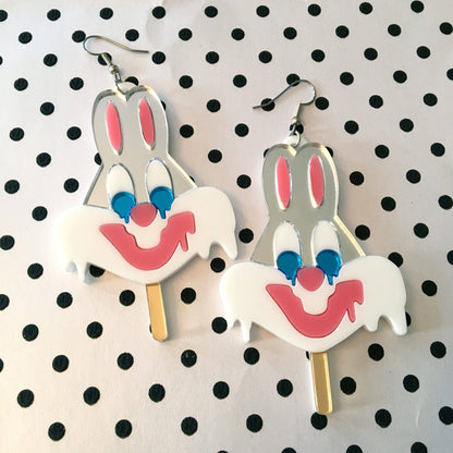 Melty Bugs Bunny Ice Cream Earrings