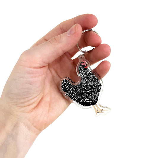 Fancy Chicken Keychain