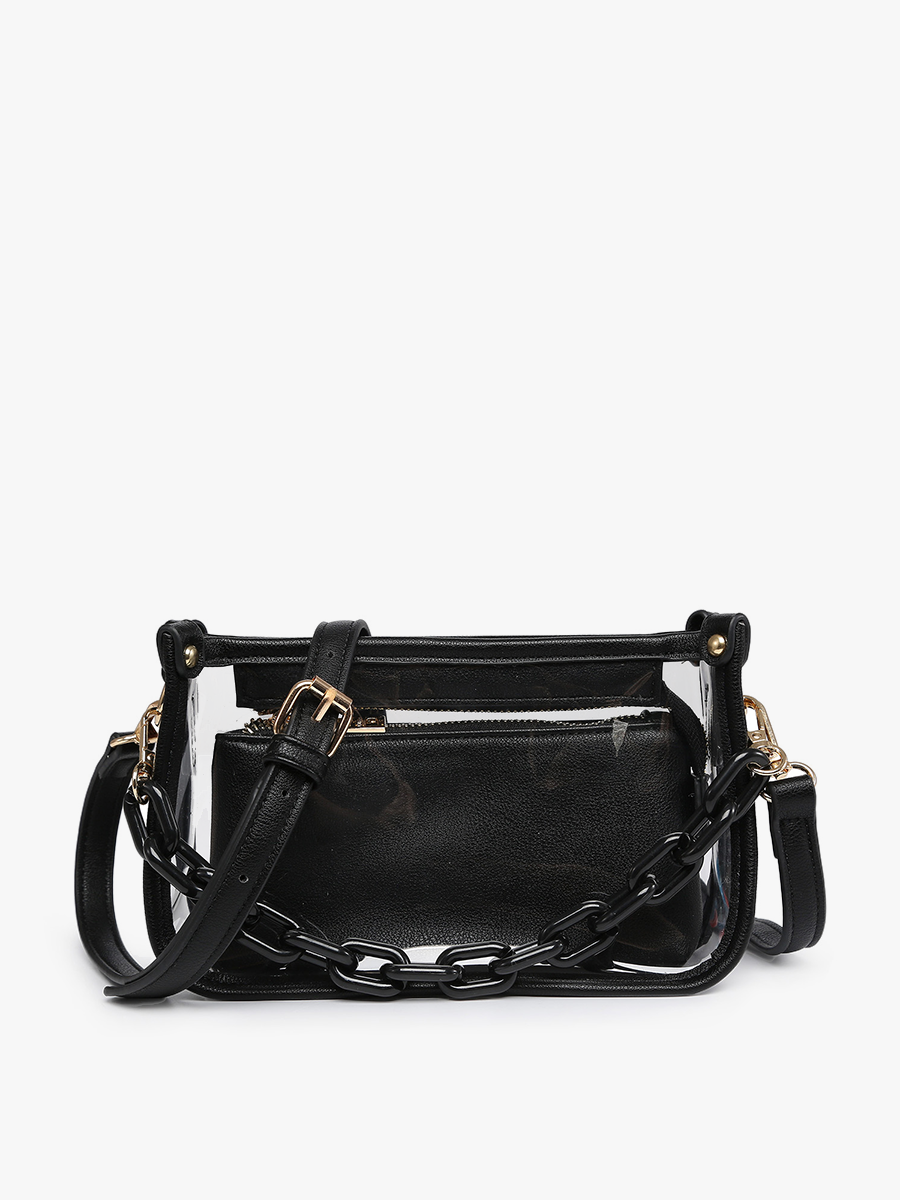 Clear Crossbody w/ Chain