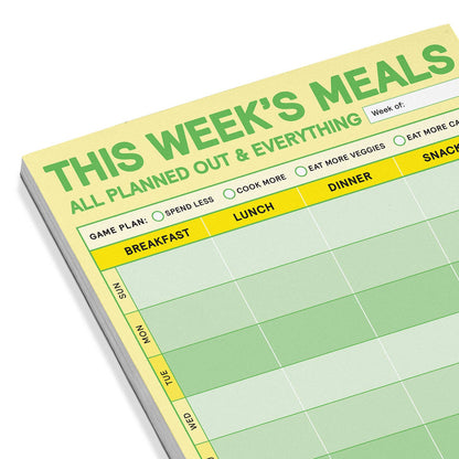 This Week's Meals Big & Sticky Notepads