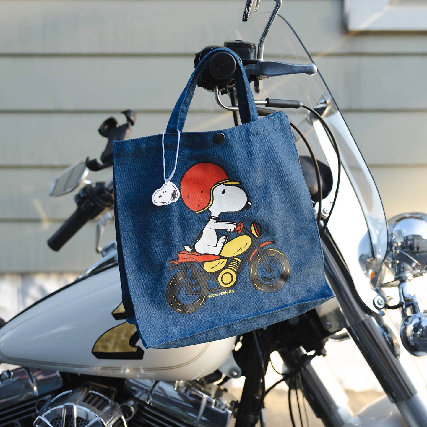 Snoopy Easy Rider Vintage-Style Market Tote