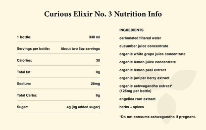 Curious Elixirs - Curious Elixir No. 3 Booze-Free Cocktails