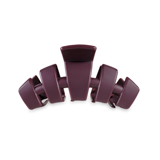 TELETIES - Classic Hair Clip | Med. | Burgundy Bliss