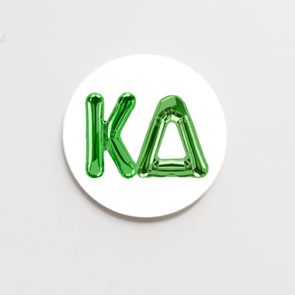 All Sorority Greek Balloon Button