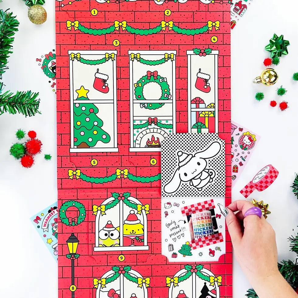 Hello Kitty and Friends Christmas Sticker Advent