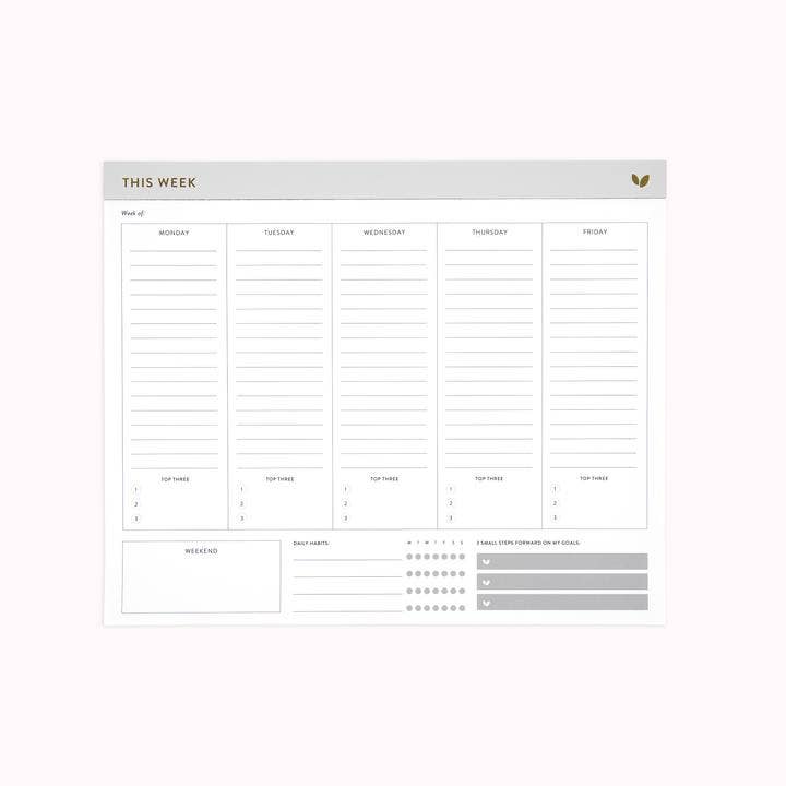 Cultivate What Matters - Intentional Weekly Planner Notepad