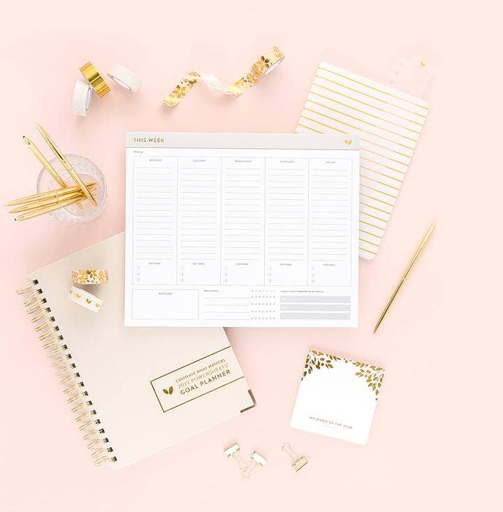 Cultivate What Matters - Intentional Weekly Planner Notepad