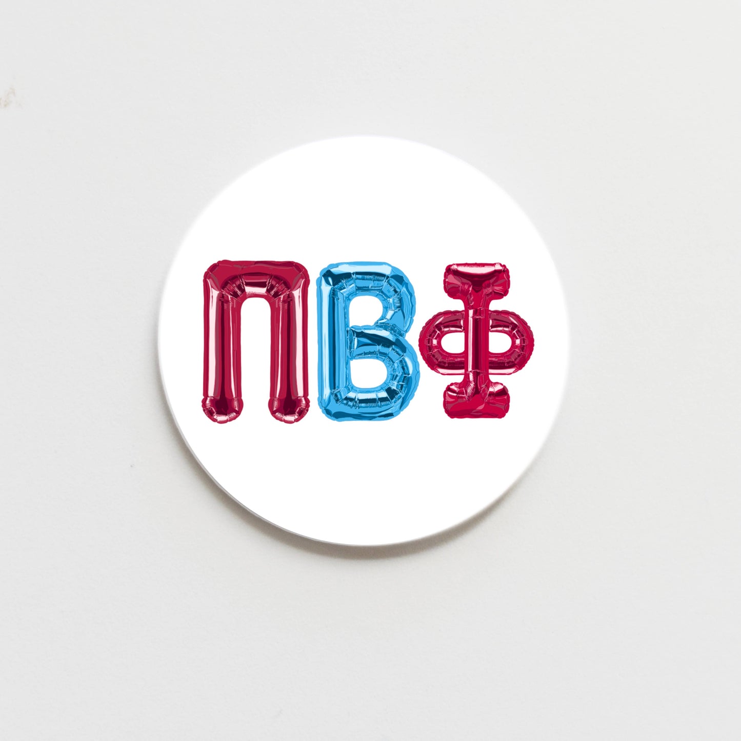 All Sorority Greek Balloon Button