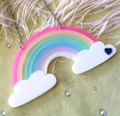 Frosted Rainbow Necklace