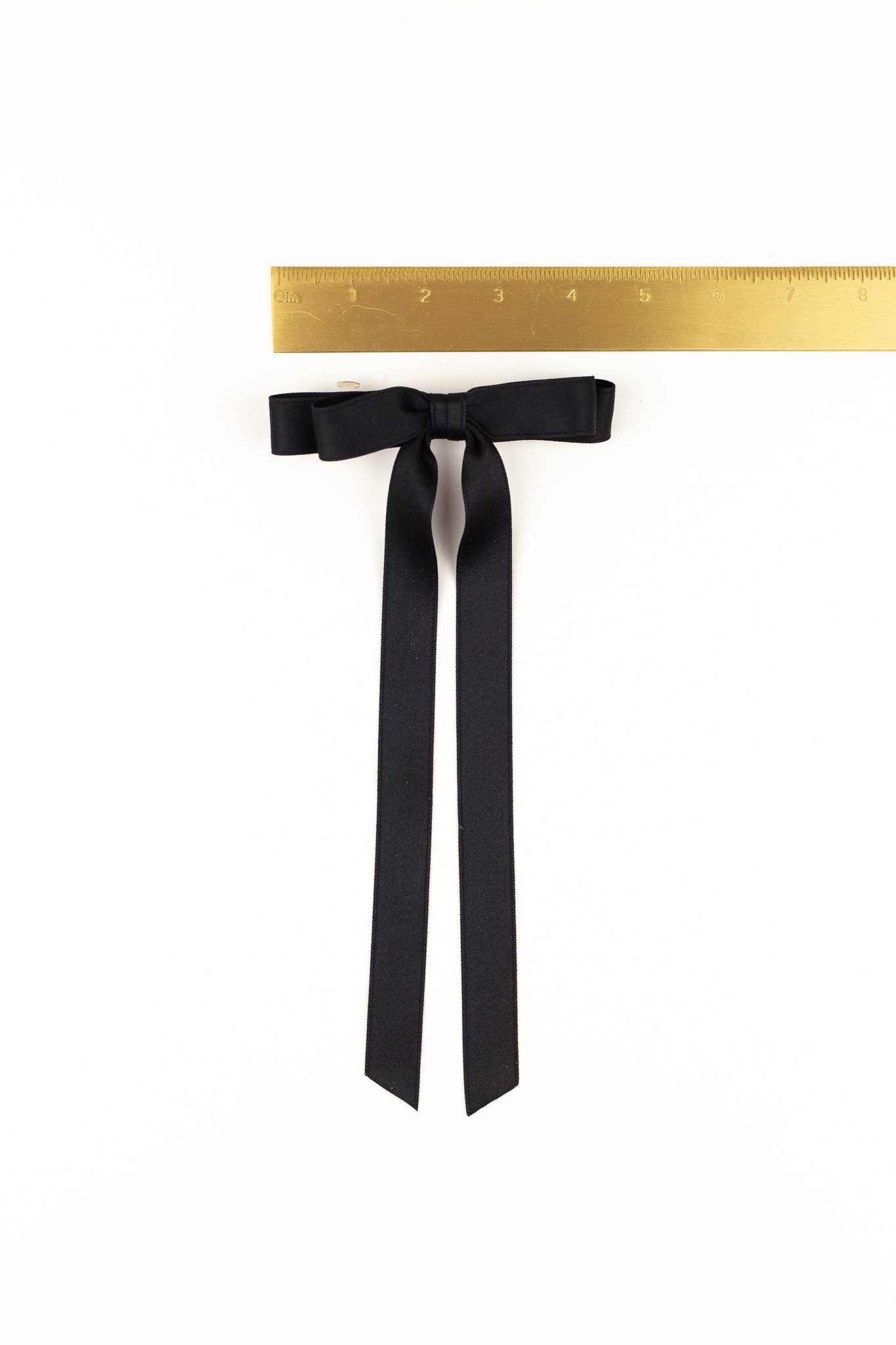 Grace & Grandeur Micro Alice Matte Satin Bow Barrette