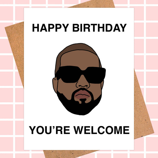 Kanye West Birthday Card