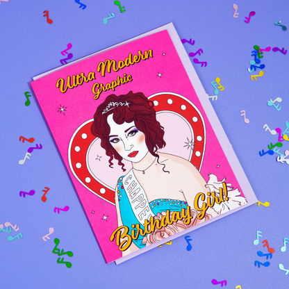 Modern Birthday Girl Card