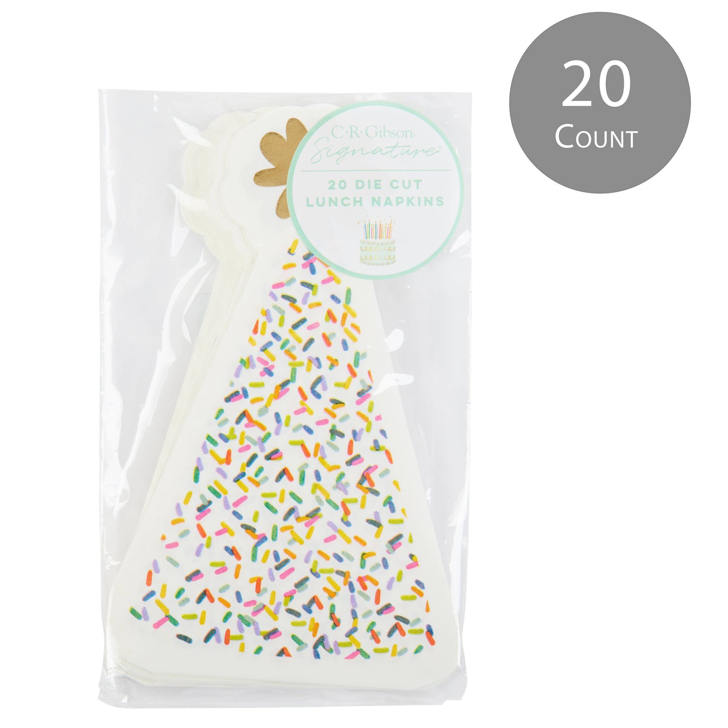 Sprinkle Birthday Party Hat Napkin