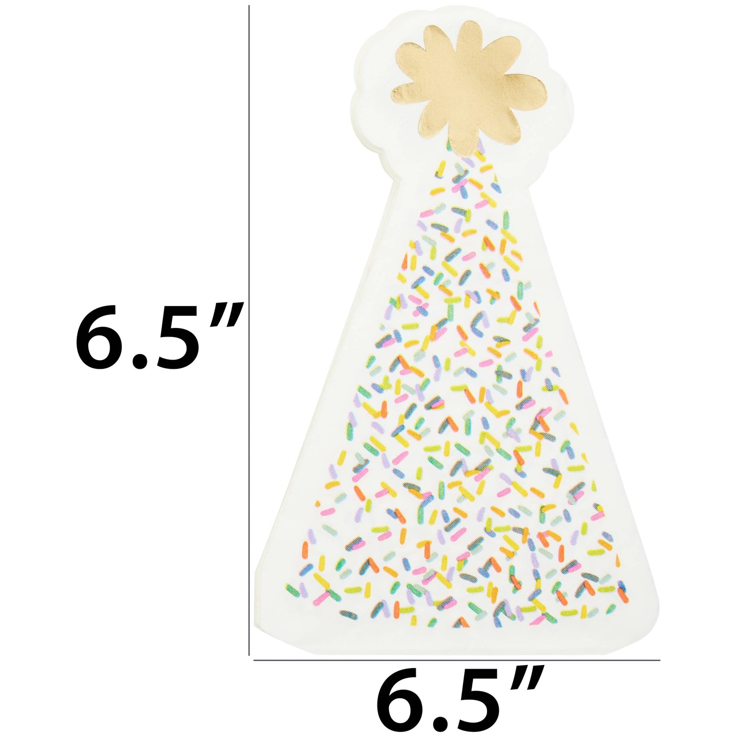 Sprinkle Birthday Party Hat Napkin