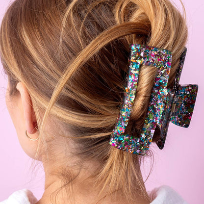 Colorful Confetti Claw Clip