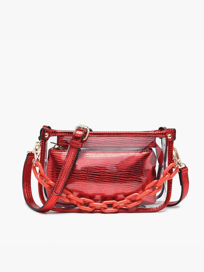 Clear Crossbody w/ Chain