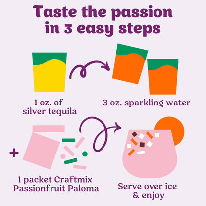 Craftmix Cocktail Mixer - Passionfruit Paloma 12pk