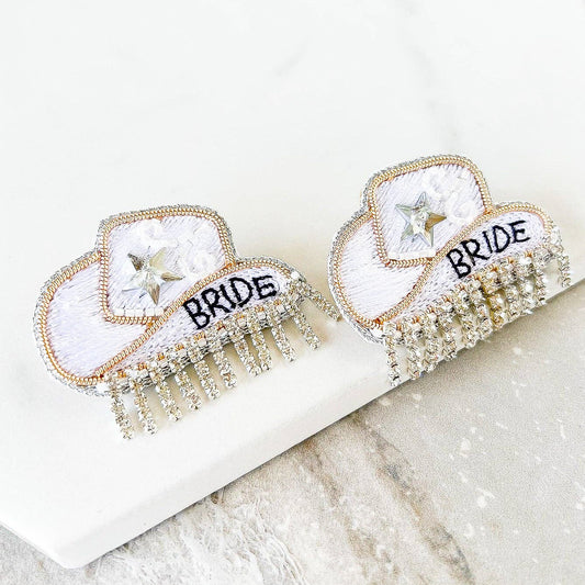 Bride Cowgirl Hat Studs