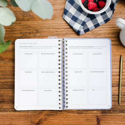 Fresh Start Daily Goal Planner | Hydrangea Spiral