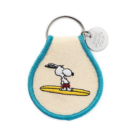 Snoopy Surf Patch Keychain