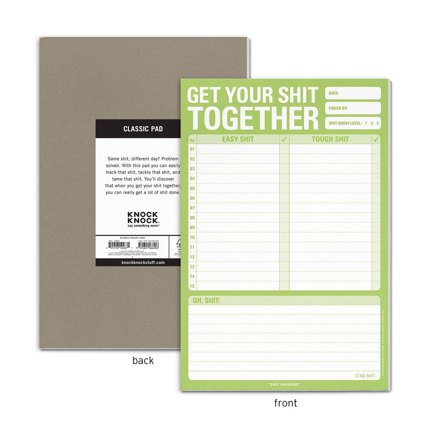 Get Your Shit Together Pad (Green)