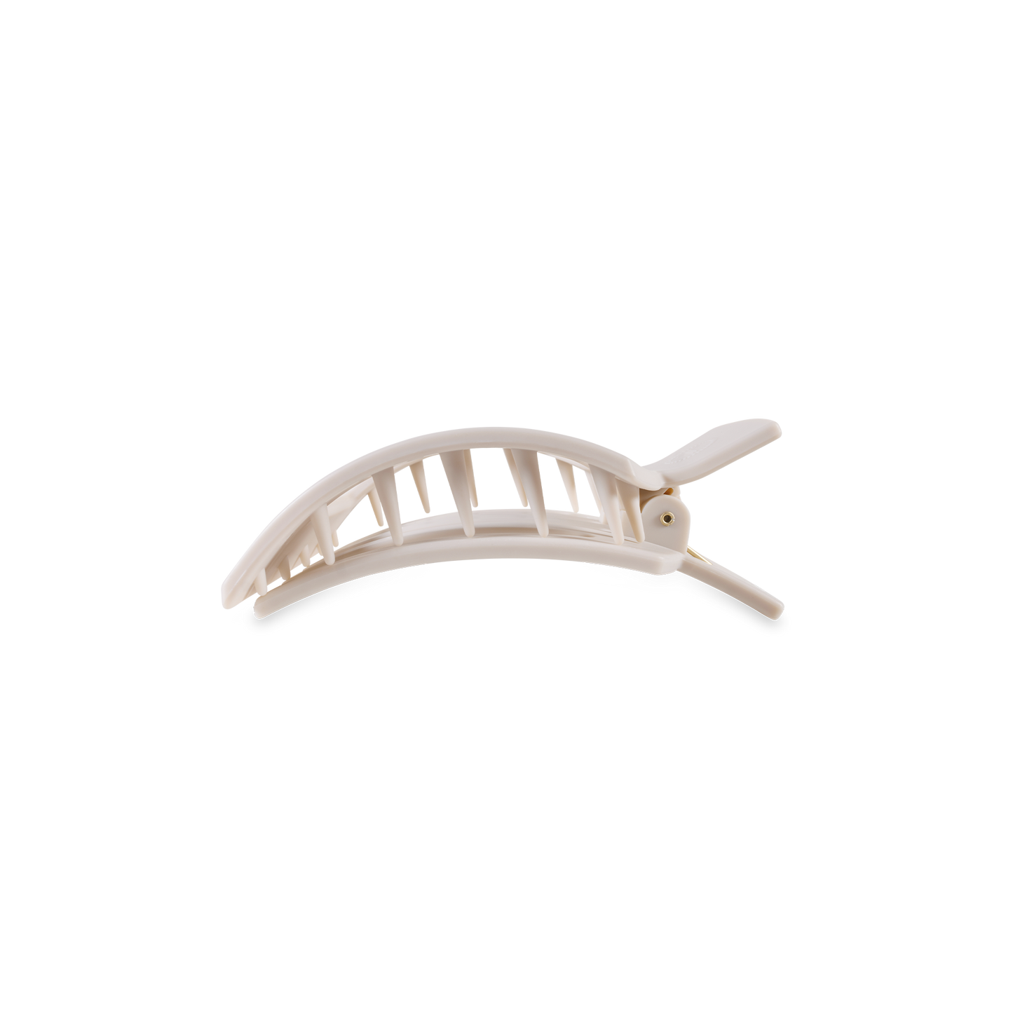 TELETIES - Square Flat Hair Clip | Small | Toasted