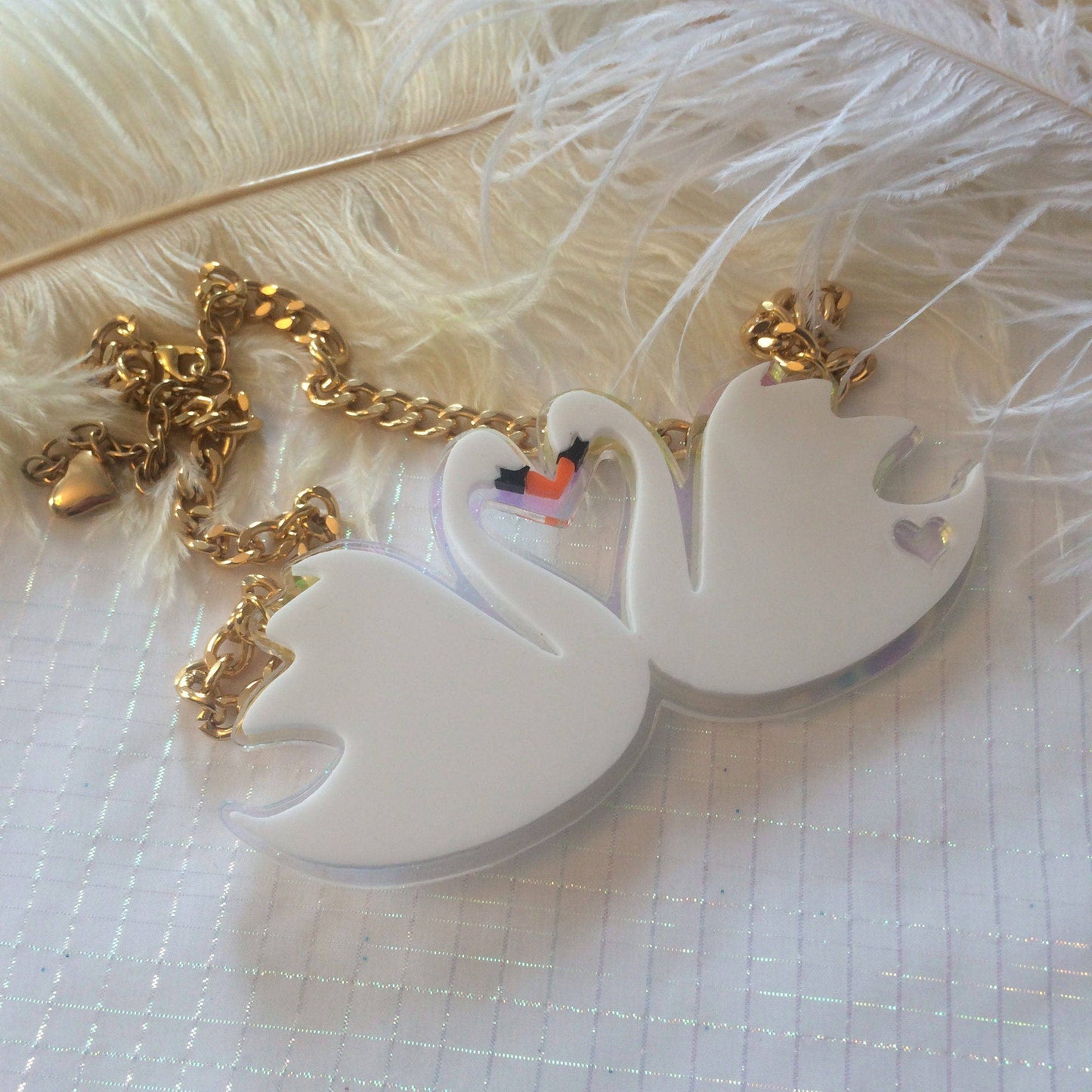 Swans In Love Necklace