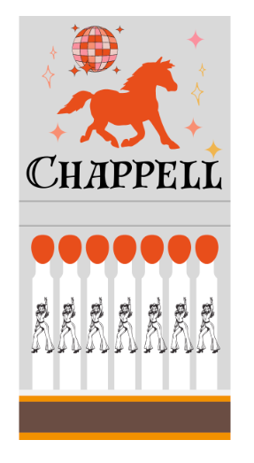 Chappell Matchbook Sticker (Chappell Roan)