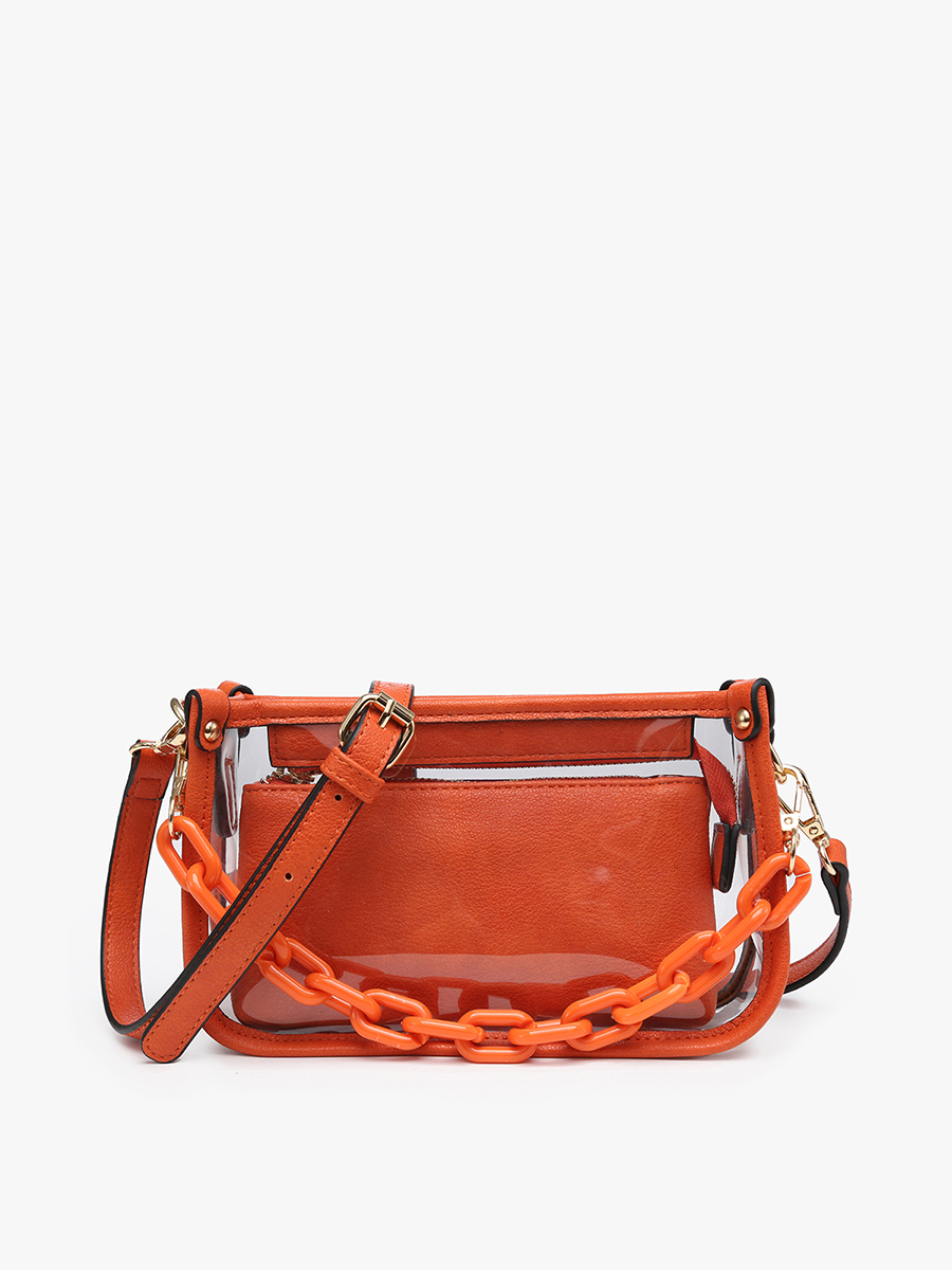 Clear Crossbody w/ Chain