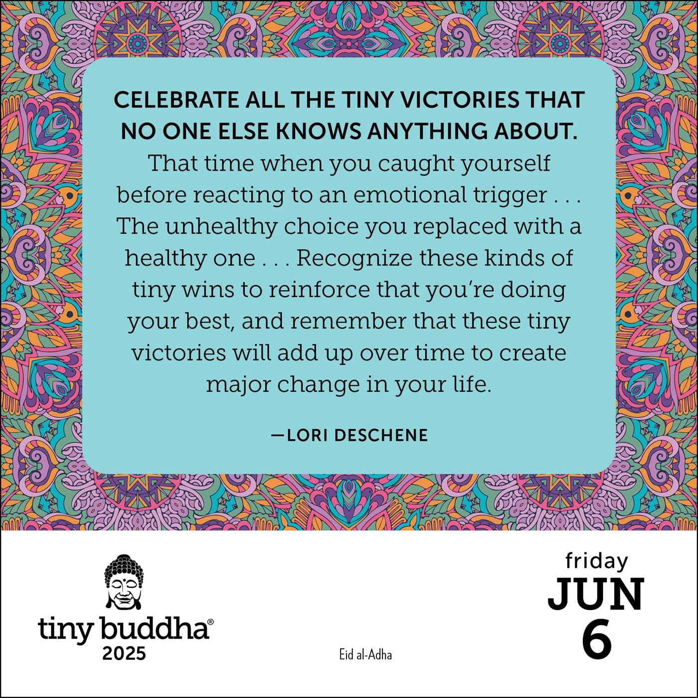 2025 Day-to-Day Calendar: Tiny Buddha