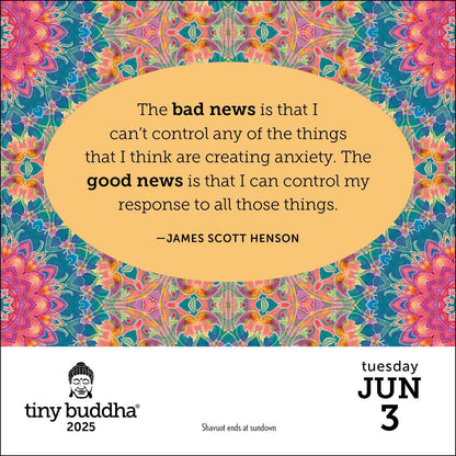 2025 Day-to-Day Calendar: Tiny Buddha