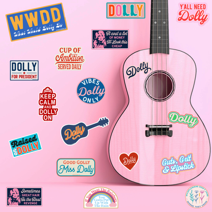 Dolly For President Sticker