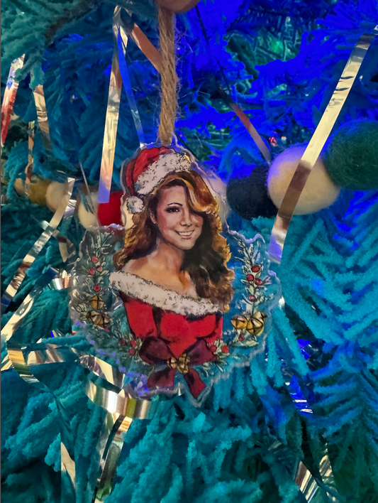 Mariah Carey Christmas Acrylic Ornament