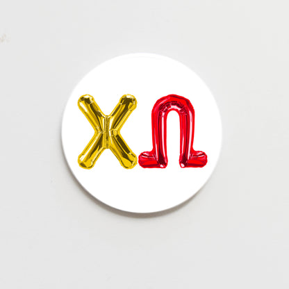 All Sorority Greek Balloon Button