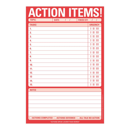 Action Items! Pad