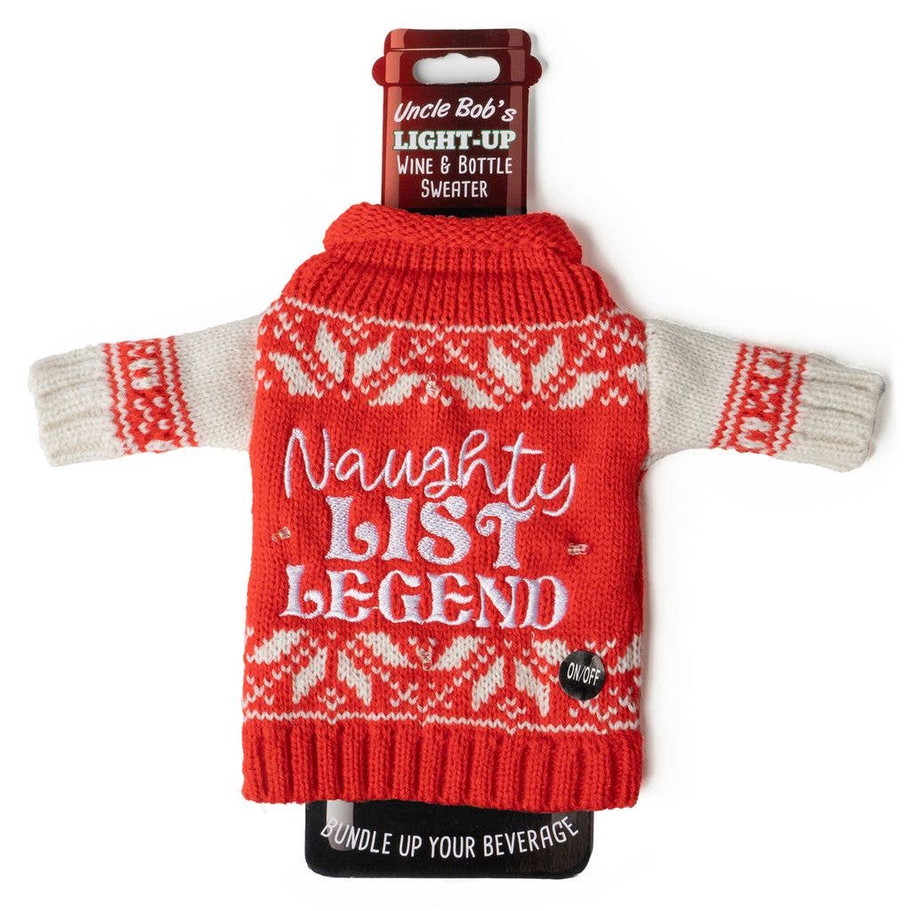 DM Merchandising - Uncle Bob’s Light-Up Wine & Bottle Sweater